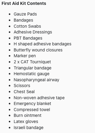 Tactical First Aid Kit