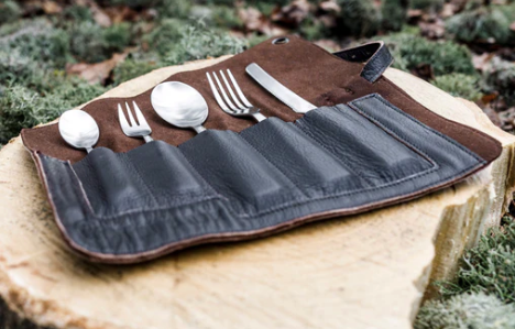 Petromax Leather Cutlery Bag